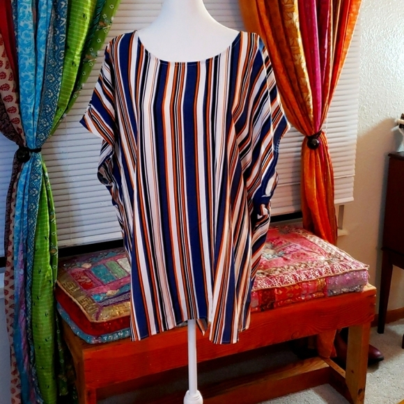 STRIPED Tux Tail Tunic - Picture 1 of 5